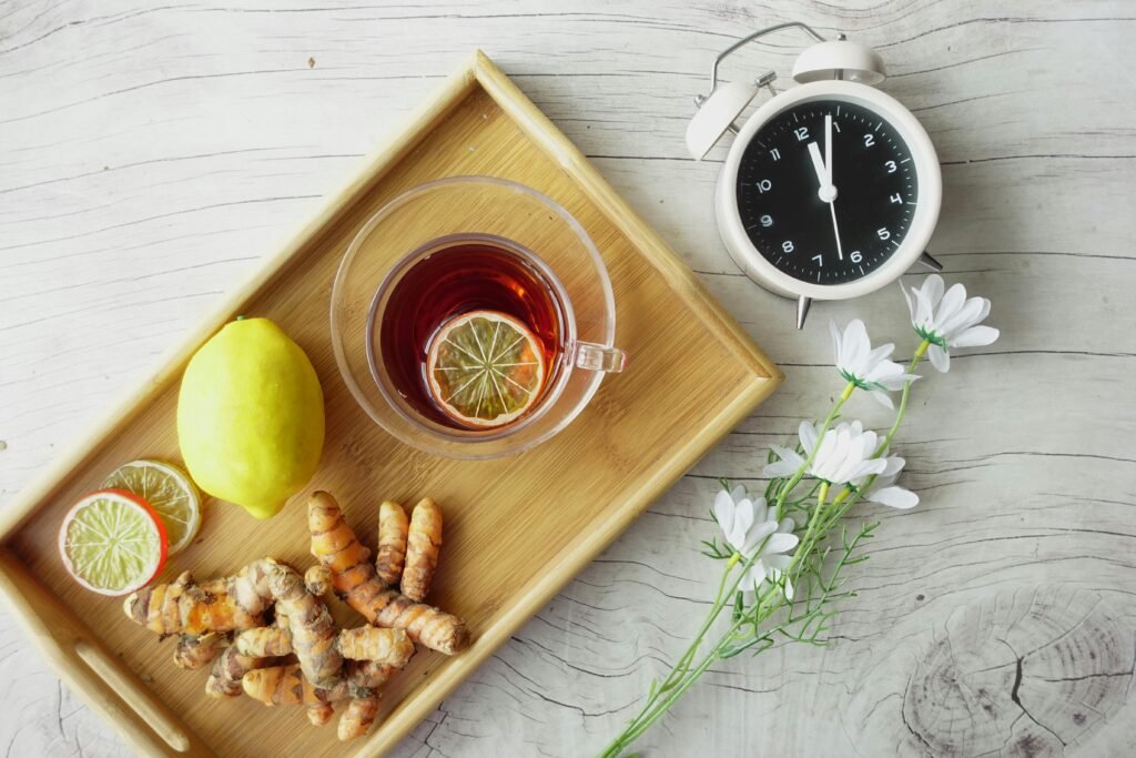 pexels-photo-9871626-9871626 Healthy Herbs and Drink on a Wooden Tray